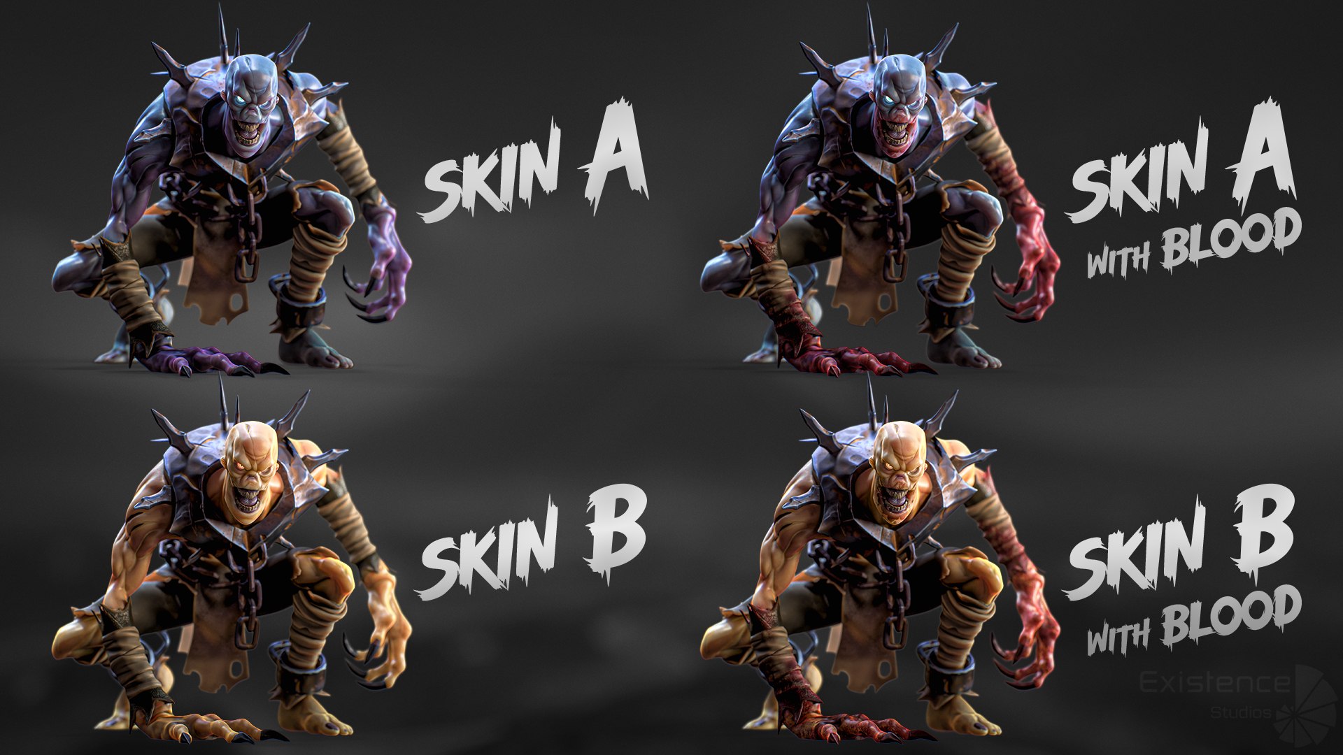 3D model Zombie - Ghoul - Demon - Troll - Monster Creature Pack 1 https://p.turbosquid.com/ts-thumb/GP/Bu9r0L/2W/4skinsghoul/jpg/1776881685/1920x1080/fit_q87/faf97e7af4e31e95f4842e11c38b4bb379c8d7c6/4skinsghoul.jpg
