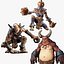 Pack de créatures monstrueuses Zombie - Goule - Démon - Troll - Monstre 1