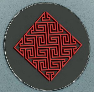 3d celtic maze