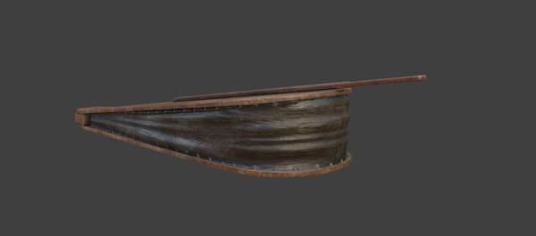 3D medieval blacksmith bellow pbr model