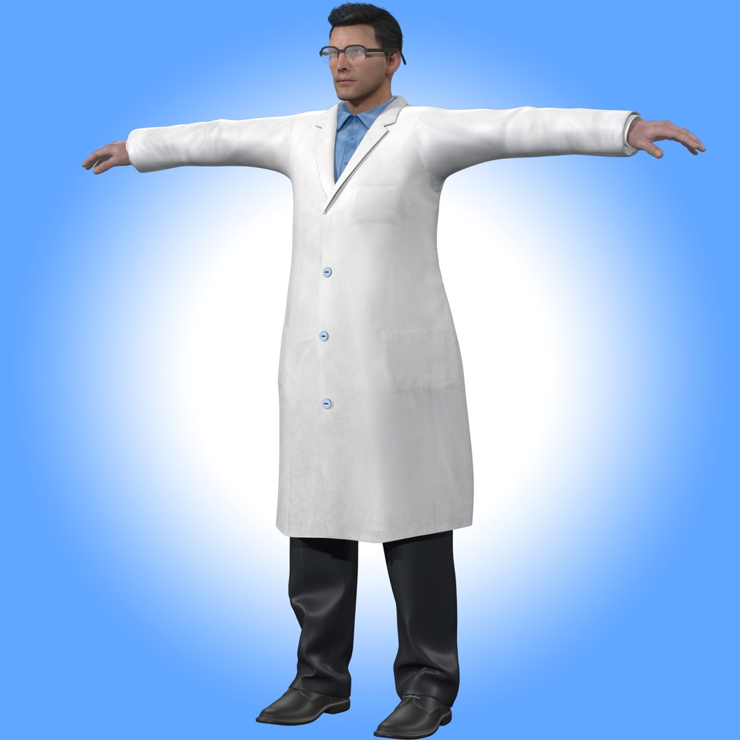 3D Scientist Doctor Rig Model - TurboSquid 2021563