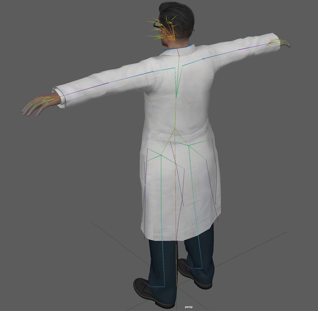 3D Scientist Doctor Rig model - TurboSquid 2021563