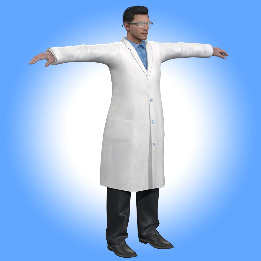 3D Scientist Doctor Rig Model - TurboSquid 2021563