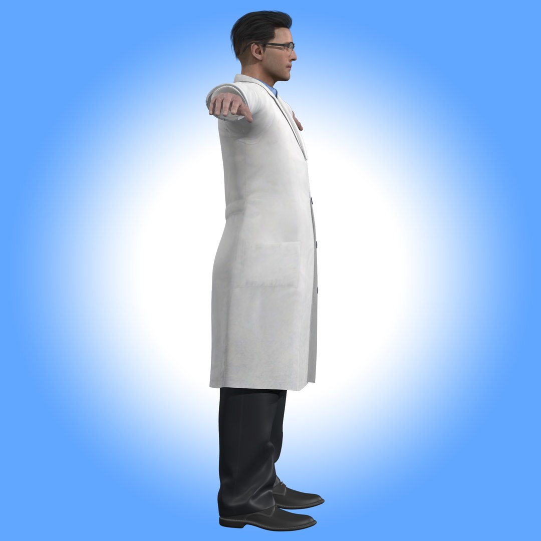 3D Scientist Doctor Rig Model - TurboSquid 2021563