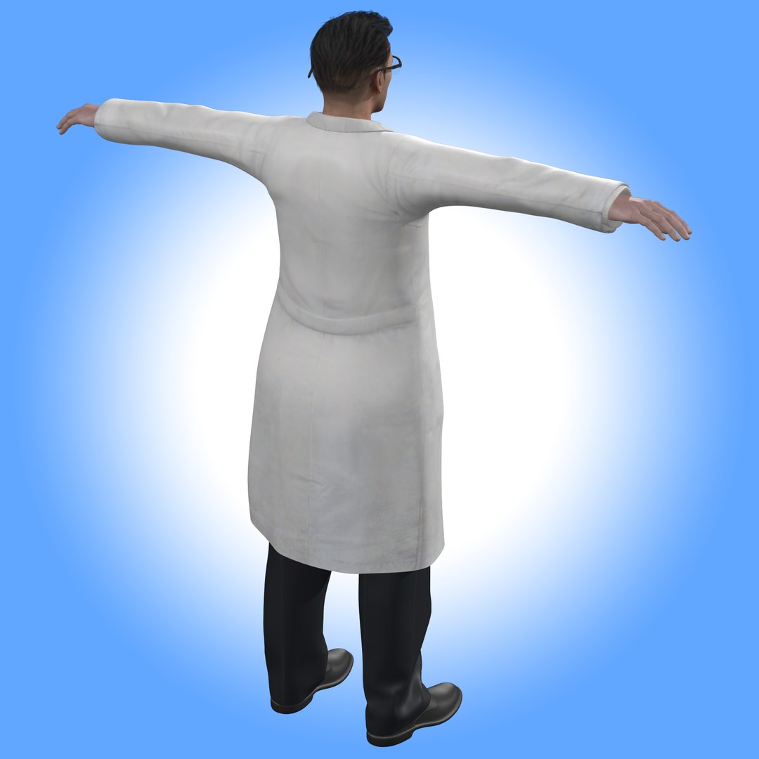 3D Scientist Doctor Rig Model - TurboSquid 2021563