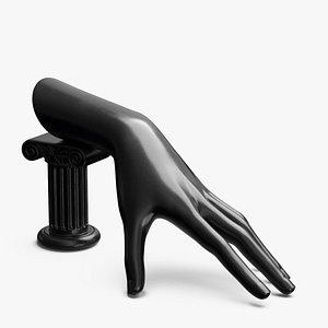 Hand Jewelry Display Black 3D model