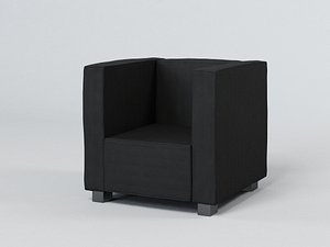 3D modern club chair