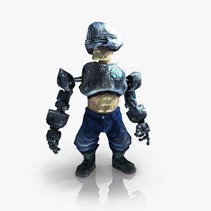 Cyborg Rigged & Animated