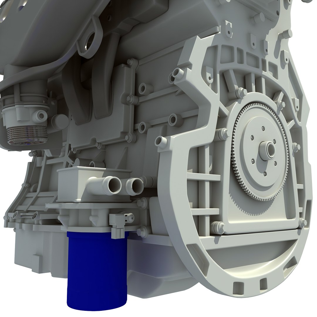 3d model turbo engine
