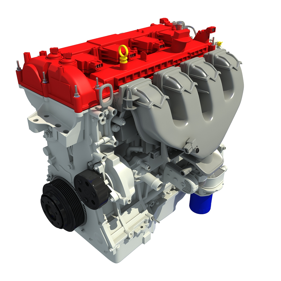 3d model turbo engine