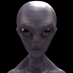grey alien 3D model