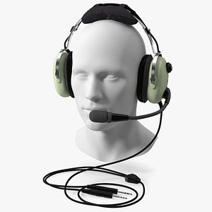 Aviation Headset David Clark with Mannequin