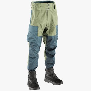 3D realistic men s pants