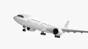 Airbus  A330-800 Generic White 3D