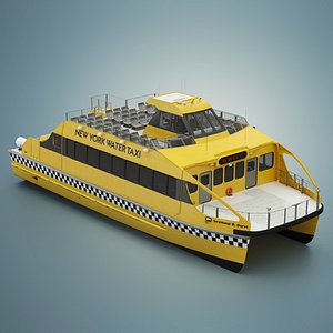 3D New York Yellow Water Taxi model