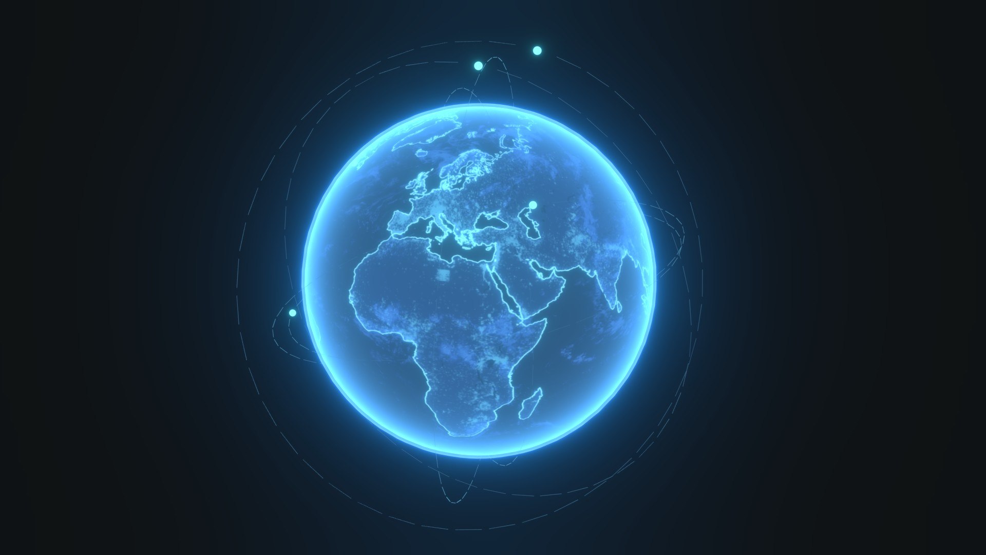 3D Model Animated Hologram Planet Earth Sci-Fi 3D Model 4k Textures ...