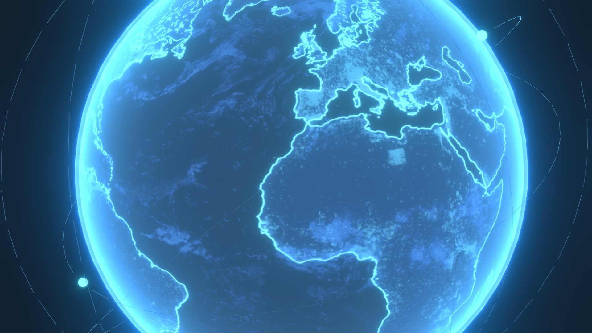 3D Model Animated Hologram Planet Earth Sci-Fi 3D Model 4k Textures ...