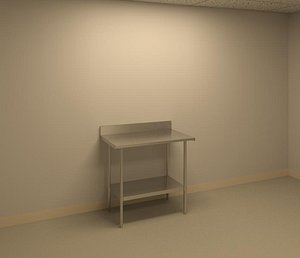 3d steel table 36x24