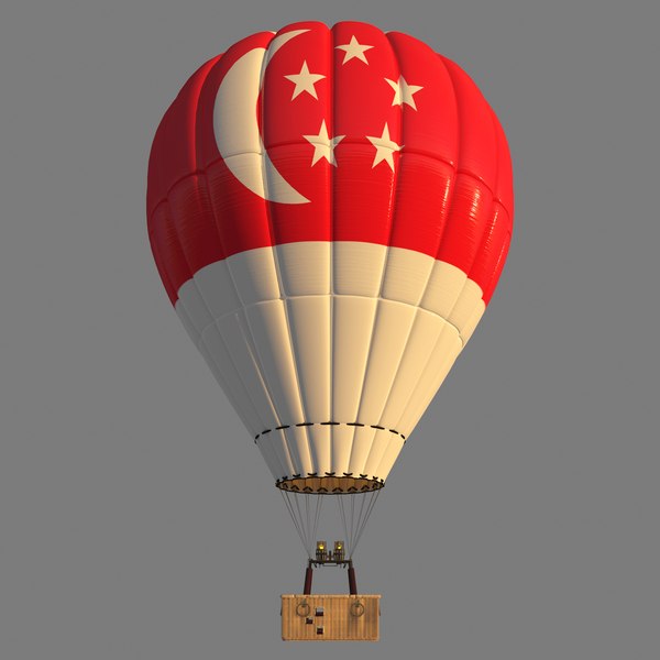 singapore parachute 3D model