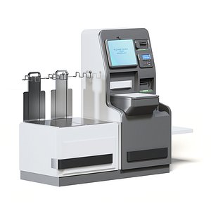 Self Service Cash Register 3D Model