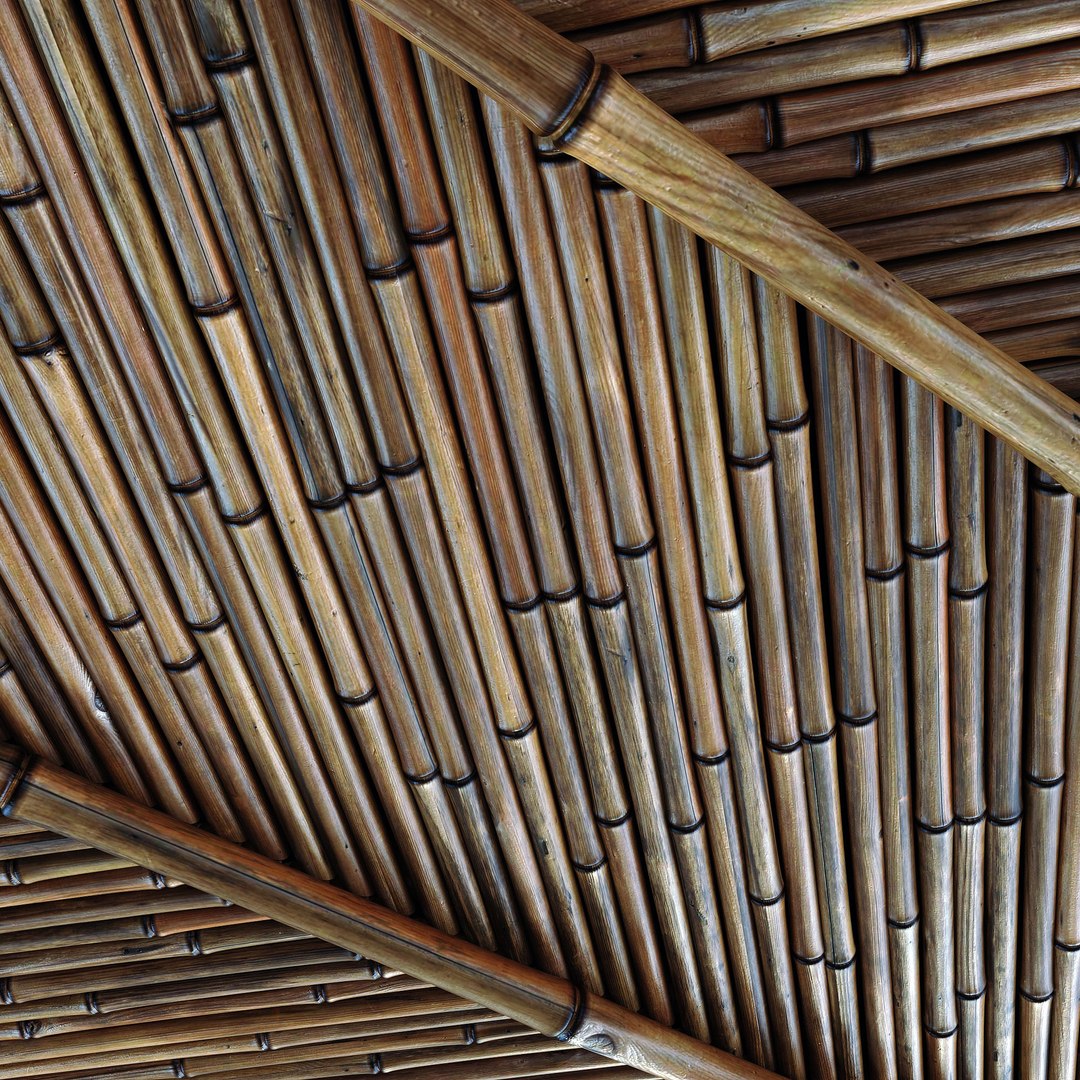 Ceiling bamboo branch low n5 3D model - TurboSquid 1828820