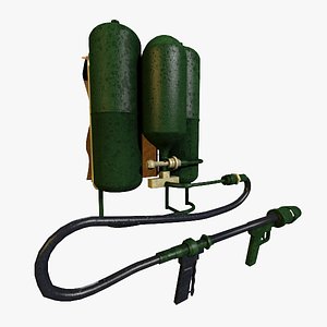 flamethrower flame thrower 3d model