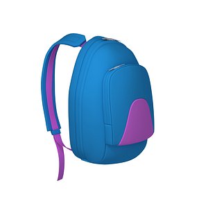 3D Backpack cartoon model