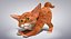 cat character rig 3D model
