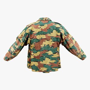 Camouflage Jacket Collar Down 3D