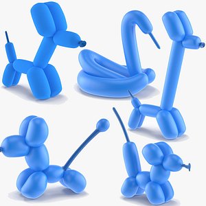 3D model Cute Balloon Animals Collection