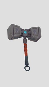 3D Stylized handpainted hammer