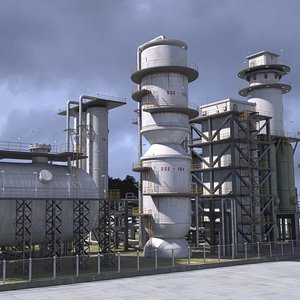 Fuel Processing Plant 3D model