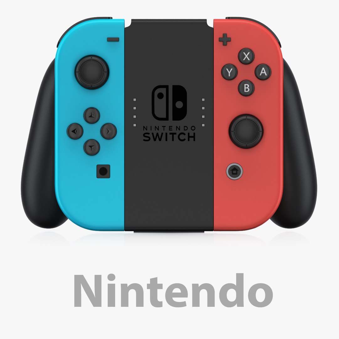 Nintendo Joycon Grip 3D Model TurboSquid 1170254