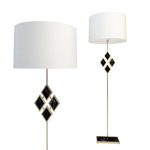 3D robert abbey edward floor lamp