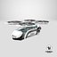 3D model Futuristic City Transport Collection Rig
