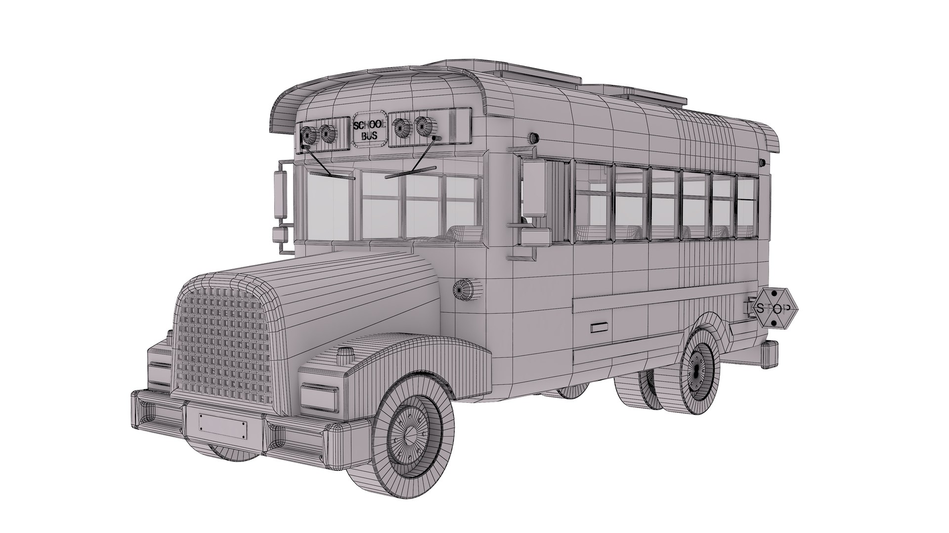 School Bus 3D Model - TurboSquid 2165690