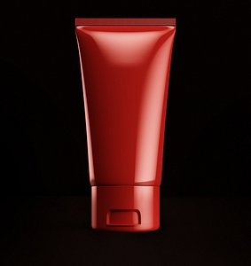 cream tube 3d obj