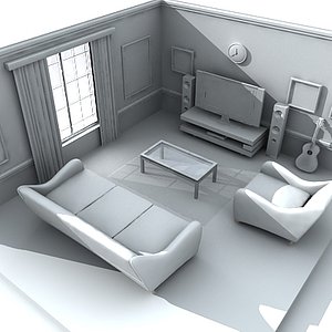 living room 3d model