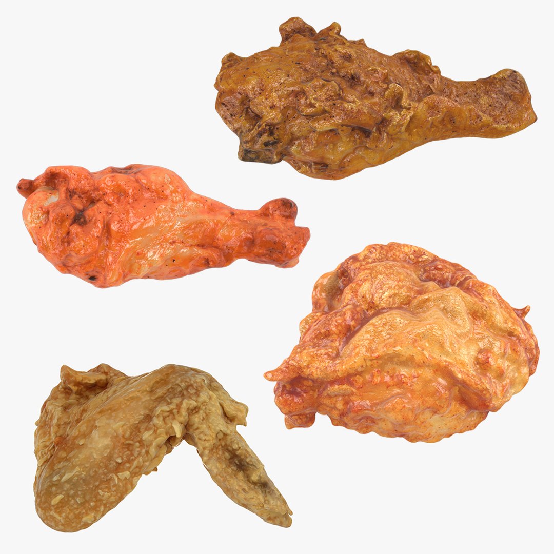 Crispy Chicken Collection 1 3D - TurboSquid 1974197