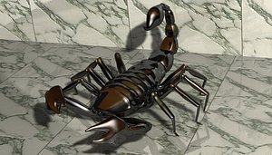 scorpion rigged 3d max