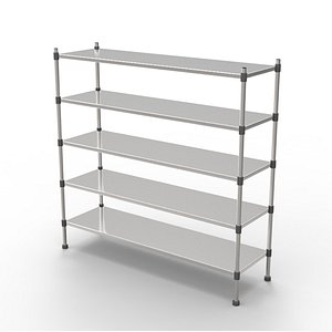 3d model of shelves