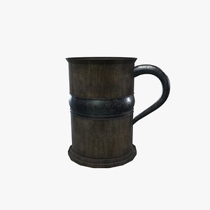 3D Medieval Mug 06 model