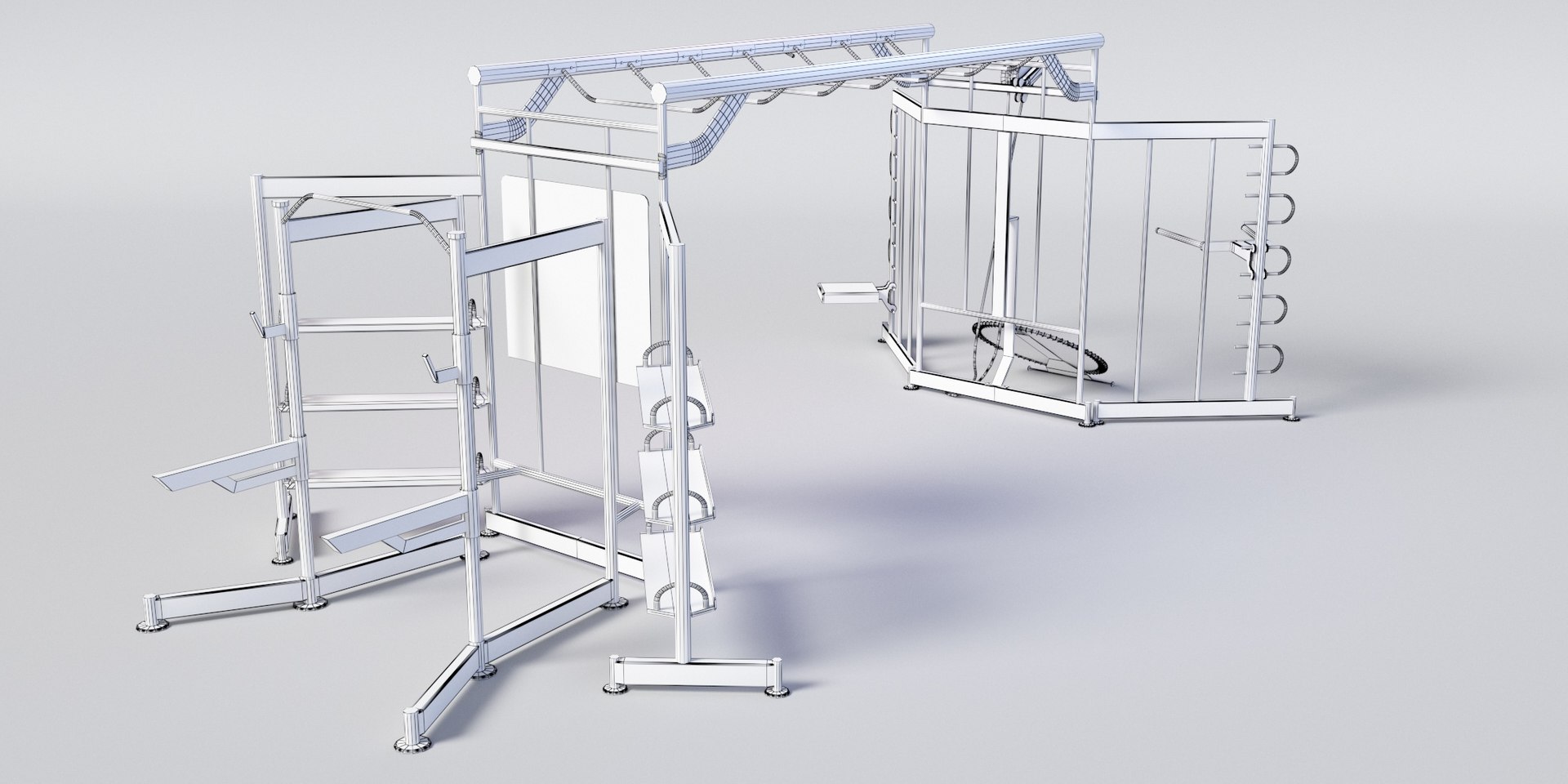 Free ATLAS GROUP TRAINING SYSTEM - Professional 3D Gym Model 3D Model ...