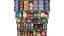 Shelves with chocolates