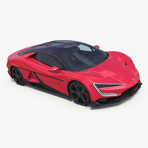 Supercar BYD Yangwang U9 Red