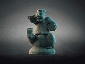 3D rap figurines clay artifacts model