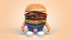 Burger man Character