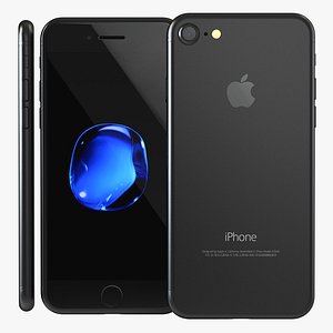 3d iphone 7 black