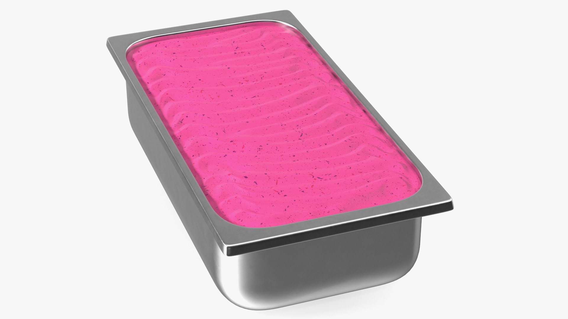 Blueberry Ice Cream Tray Untouched Surface 3d Model - Turbosquid 1816788