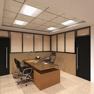 3D office room